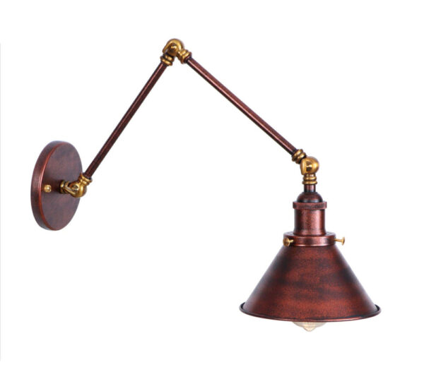 Nástenná historická lampa Provence v staro medenej farbe (3)