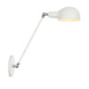 Retro nástenná lampa Side30 v bielej farbe