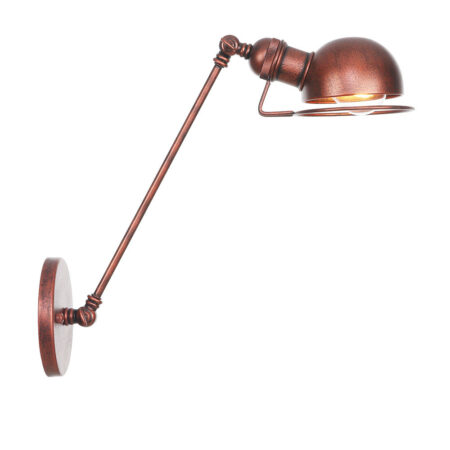 Vintage nástenná lampa Masel30 v staro medenej farbe