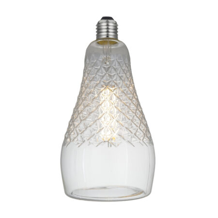 LED Filament kryštálová žiarovka IRIS, E27, 6W, 600lm