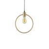 Závesné geometrické svietidlo ABC SP1 ROUND v zlatej farbe | Ideal Lux