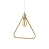 Závesné geometrické svietidlo ABC SP1 TRIANGLE v zlatej farbe | Ideal Lux