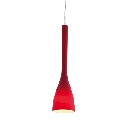 Moderné závesné svietidlo FLUT SP1 SMALL v červenej farbe | Ideal Lux