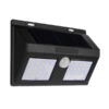 LED solárne svietidlo na stenu v čiernej farbe, 4W, IP65, 500lm.