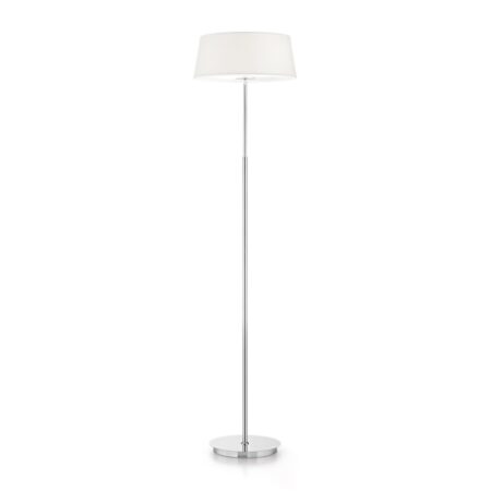 Podlahová lampa s bielym tienidlom HILTON PT2 | Ideal Lux