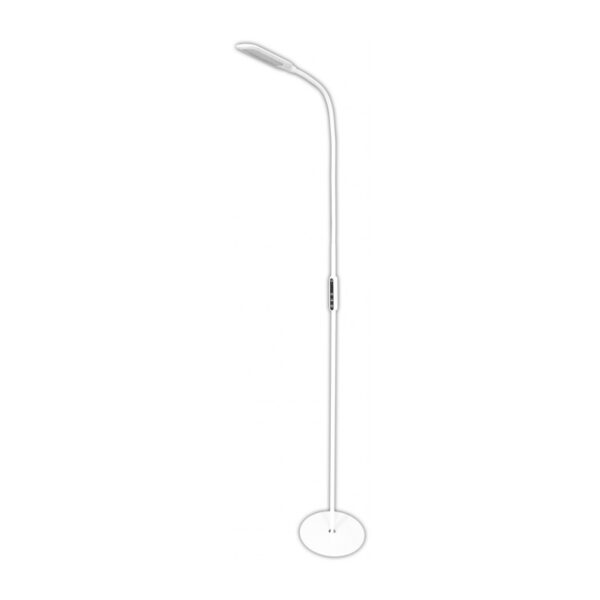 LED Stojacia lampa Remo na ďialkové ovládanie, 9W, 500lm, biela farba | Avide.