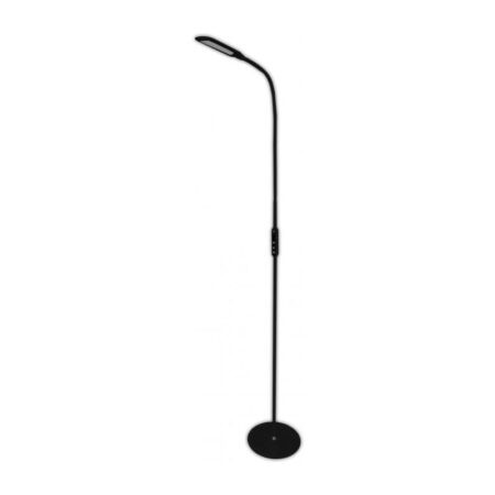 LED Stojacia lampa Remo na ďialkové ovládanie, 9W, 500lm, čierna farba | Avide.