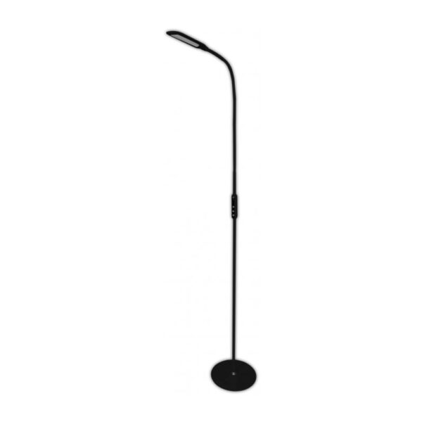 LED Stojacia lampa Remo na ďialkové ovládanie, 9W, 500lm, čierna farba | Avide.