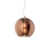 Moderný luster so sférickým difúzorom v medenej farbe NEMO SP1 D20 | Ideal Lux