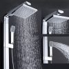 Chrómový elegantný sprchový panel s ručnou a hlavovou sprškou