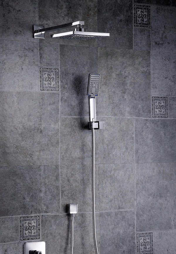 Elegantný sprchový set – hlavová sprcha, sprchová hlavica a podomietková batéria