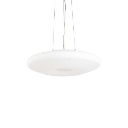 Biely závesný sklenený luster GLORY SP3 D40 | Ideal Lux