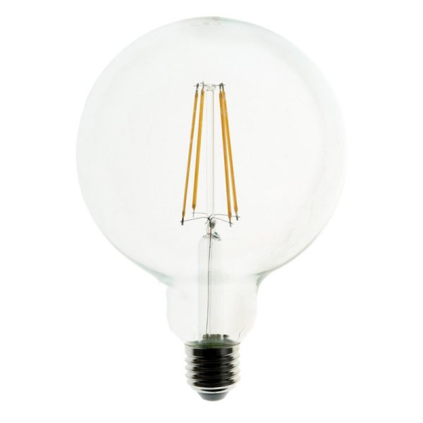 Priehľadná LED žiarovka - G125, 7.5W, E27, 805lm, Teplá biela, Stmievateľná | Daylight Italia