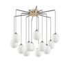 Dizajnový luster RHAPSODY SP12 v tvare pavúka, čierna farba | Ideal Lux