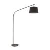 Jednoduchá stojacia kovová lampa DADDY PT1, čierna farba