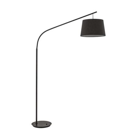 Jednoduchá stojacia kovová lampa DADDY PT1, čierna farba