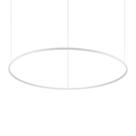 Moderný oválny závesný luster Oracle slim sp d150, 4000k, v bielej farbe | Ideal Lux