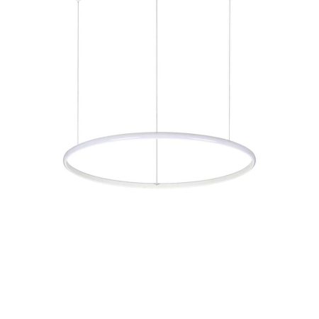 Moderný závesný LED luster HULAHOOP SP D060 v tvare kruhu, 3000k, biela farba | Ideal Lux