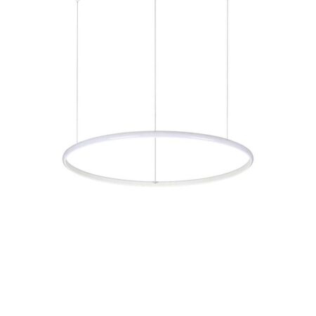 Moderný závesný LED luster HULAHOOP SP D060 v tvare kruhu, 3000k, biela farba | Ideal Lux