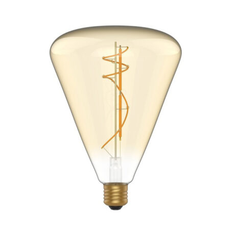 LED zlatá žiarovka Cone 140 - 8.5W, E27, Stmievateľná, 806lm