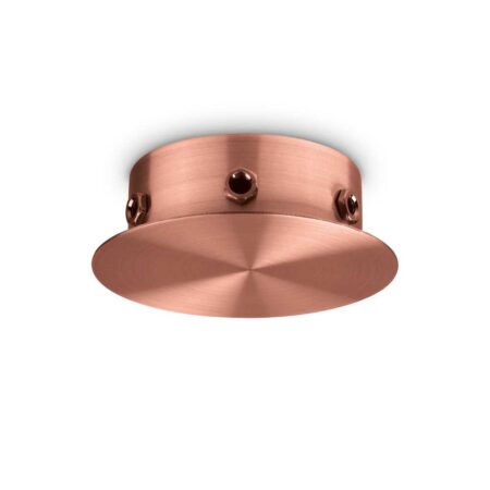 Magnetická rozbočovacia stropná rozeta pre 6 svietidiel v medenej farbe | Ideal Lux