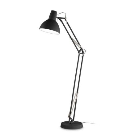 Retro podlahová lampa WALLY PT1 v čiernej farbe | Ideal Lux