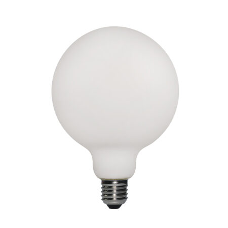 LED porcelánová žiarovka G95, 6W, E27, Stmievateľná