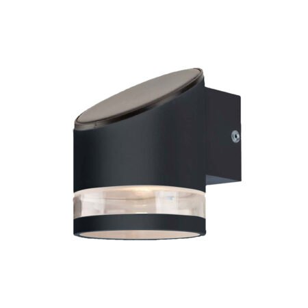 Záhradná LED lampa so solárnym panelom 1W, IP44, čierna farba