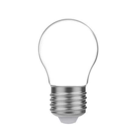 Mliečna LED Mini žiarovka G45, E27, 4W, 2700K, 470Lm