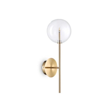 Nástenná lampa EQUINOXE AP1 v mosádznej farbe