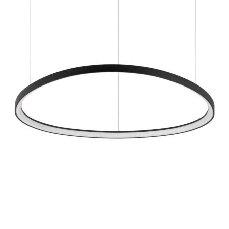 Oválny závesný luster GEMINI SP D105 v čiernej farbe