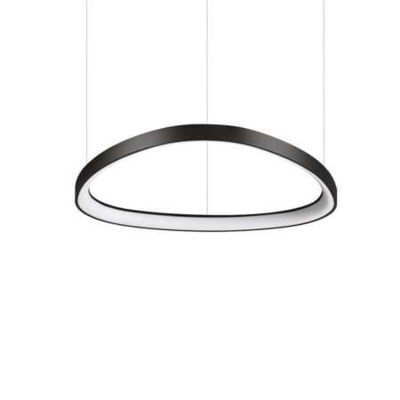 Oválny závesný luster GEMINI SP D61 v čiernej farbe