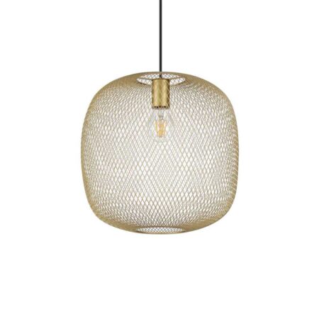 Svietidlo závesné so sieťovým tienidlom NET SP1 D34 GOLD | Ideal Lux