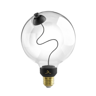 LED žiarovka Satellite - 4W, E27, 470lm, Teplá biela, CRI95, Stmievateľná, Black