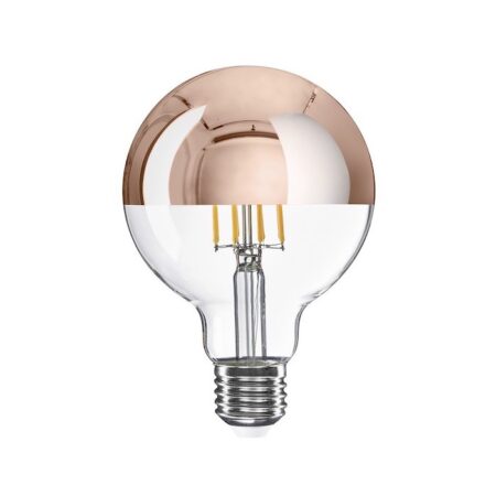 LED medená žiarovka zrkadlová 7W, E27, 650lm, G95, Stmievateľná