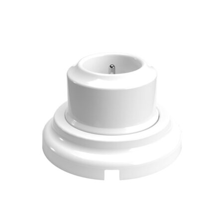 Nástenná zásuvka pre povrchovú montáž + podstavec z bieleho porcelánu