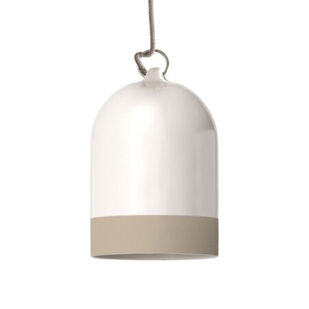 Dvojfarebné keramické tienidlo Campana Mini XS, dove farba