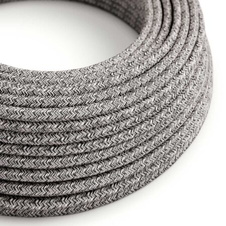 Kábel dvojžilový v podobe textilnej šnúry so vzorom Black Onyx, 1 meter